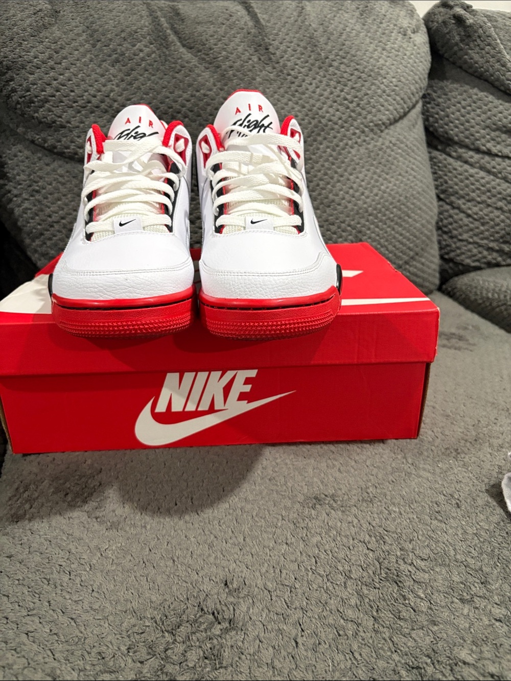 Nike Red Shoe Box with White Swoosh - Picture 10 of 12